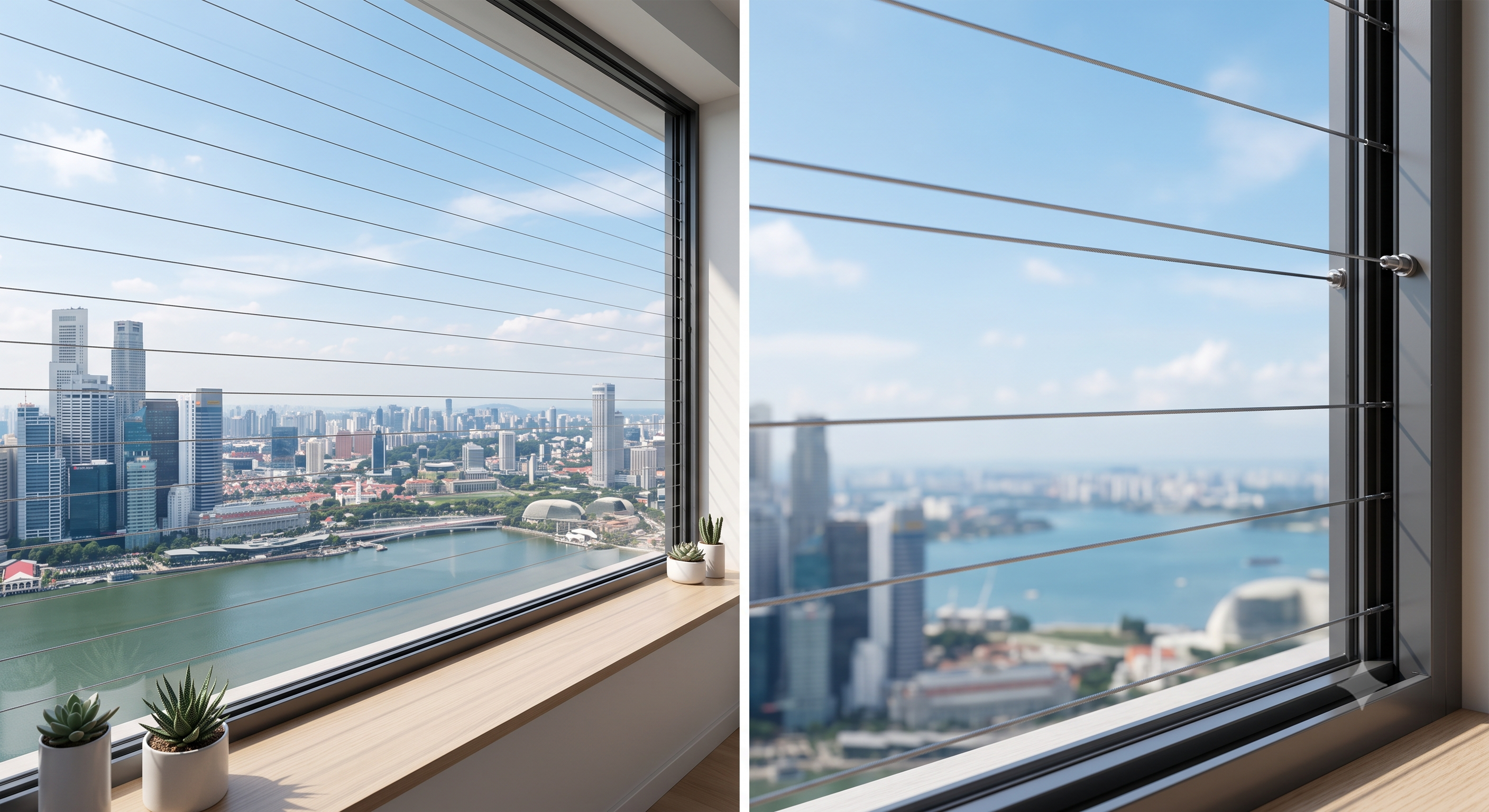window invisible grills